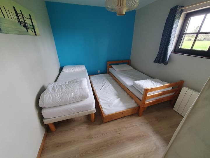 Chambre avec décoration normande - Gîte Le Puit